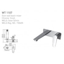 ECT Exon Wall Basin Mixer